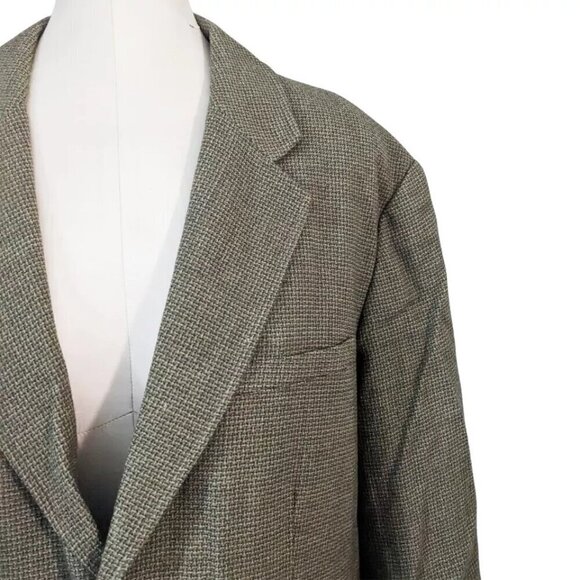 The Territory Ahead Blazer Mens 48R Green Sport Coat Jacket Wool 3 Button - Picture 3 of 8